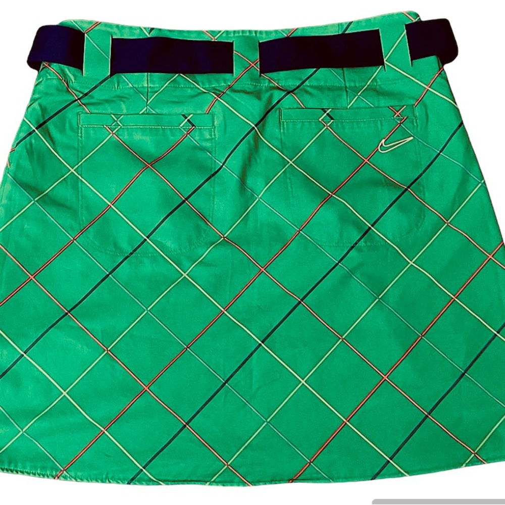 Nike Green and Navy Blue Golf Skirt with Contrast Bow - Picture 6 of 6